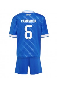 Real Madrid Eduardo Camavinga #6 Jalkapallovaatteet Lasten Kolmas peliasu 2025-26 Lyhythihainen (+ Lyhyet housut)